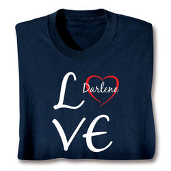 Personalized Love Heart T-Shirt