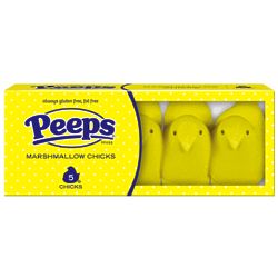 5 Peeps Yellow Marshmallow Chick Candies