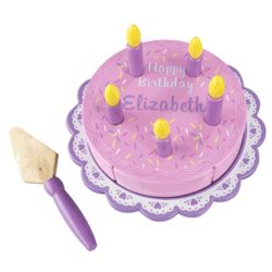 Personalized Wooden Birthday Cake