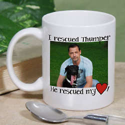 Personalized Rescued Pet Photo Mug