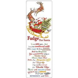 Fudge for Santa Recipe Tea Towel