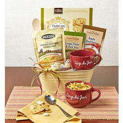 Soups Gift Basket with Soup Du Jour Mug