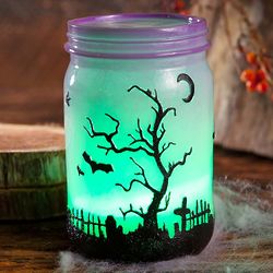 Color Changing Lighted 5.5" Halloween Jar