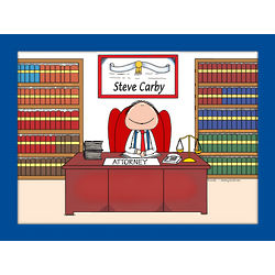 Personalized Lawyer or Attorney Cartoon