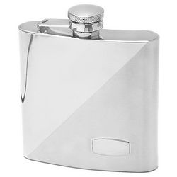 Small Engraved 2-Tone Stainless Steel Flask