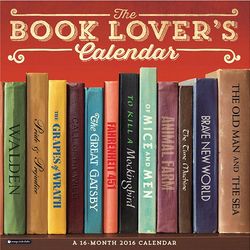 2016 Book Lover's Wall Calendar