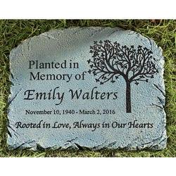 Personalized Rooted in Love Memorial Garden Marker