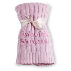 Pink Knit Blanket