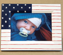 Hand Painted Frame - American Flag
