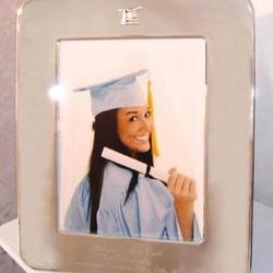 Personalized 8 x 10 Silver Graduation Picture Frame