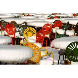 University of Wisconsin Terrace Chairs Winter Poster
