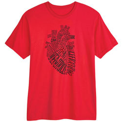 Anatomical Heart Word Cloud T-Shirt