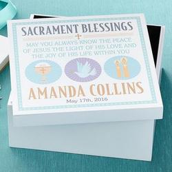 Personalized Sacrament Blessings Memory Box