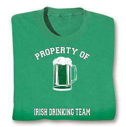 Personalized Property of Irish Drinking Team T-Shirt