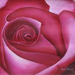 Pink Rose Canvas Painting
