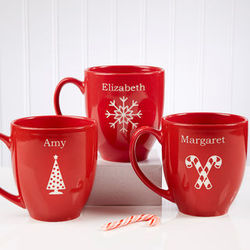 Holiday Cheer Ghiradelli Hot Cocoa and Bistro Mug Set