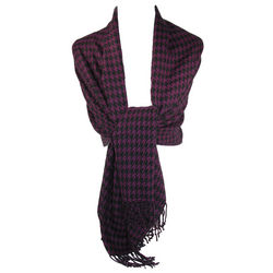 Women's Houndstooth Printed Shawl Scarf