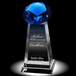 Diamond Pedestal Crystal Award