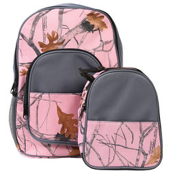True Timber & Snowfall Pink Camo Backpack and Lunch Tote