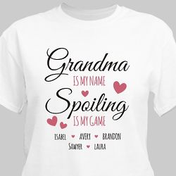 Personalized Spoiling Is My Game T-Shirt