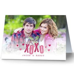 XOXO Personalized Photo Cards