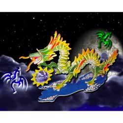 3D Wooden Dragon Jigsaw Puzzle