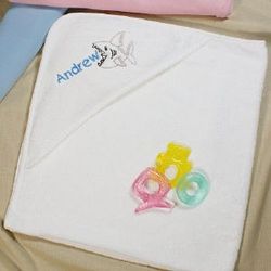 Personalized Shark Hooded Baby Towel