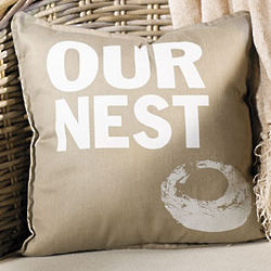 Our Nest Throw Pillow