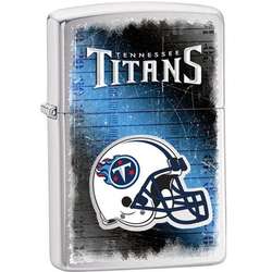 Personalized Tennessee Titans NFL Brushed Chrome Zippo Lighter