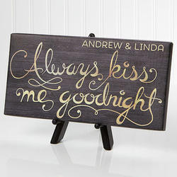 Personalized Romantic Message Table-Top Canvas Print