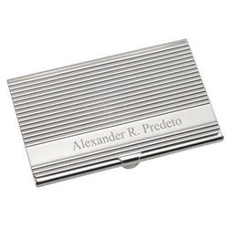 Personalized Modern Sophisticate Business Card Holder