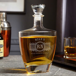 Personalized Marquee Wallace Whiskey Decanter