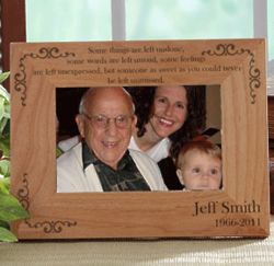Personalized I Will Never Stop Missing You Memorial Picture Frame