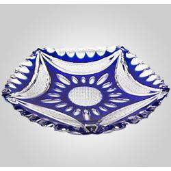 Cased Bohemian Crystal Plate