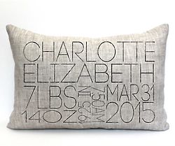 The Charlotte Personalized Baby Pillow
