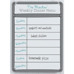 Personalized Weekly Dry Erase Sign