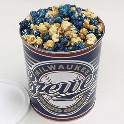 Milwaukee Brewers Gourmet Popcorn 1 Gallon Tin