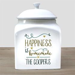 Personalized Happiness Is Homemade Tea Jar