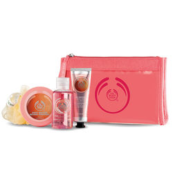 Pink Grapefruit Shower Gel, Body Butter, & Hand Cream Beauty Bag
