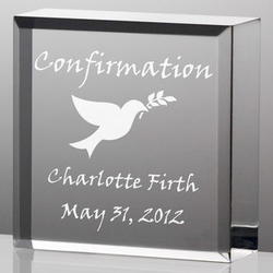 Personalized Name and Date Confirmation Dove Plaque