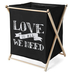 Love Is All We Need Folding Laundry Hamper