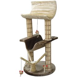 Cat's Multi-Level Lounger with Play Tree