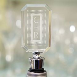 Personalized Initial Acrylic Bottle Stopper