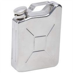 Small Engraved Gas Can Flask