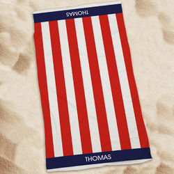 Personalized USA Pride Beach Towel
