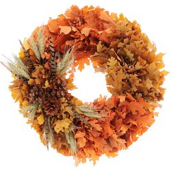 Fall Pheasant Feather Wreath