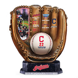 Cleveland Indians 2017 Winning Streak Bronze Glove Sculpture