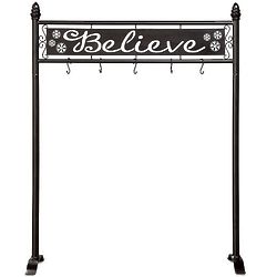 Believe Christmas Stocking Holder Stand