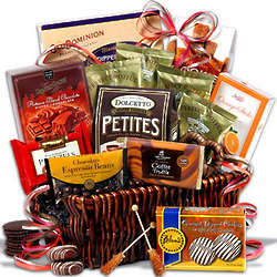 Sweets and Coffee Gourmet Gift Basket