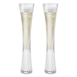 Modern Champagne Toasting Flutes